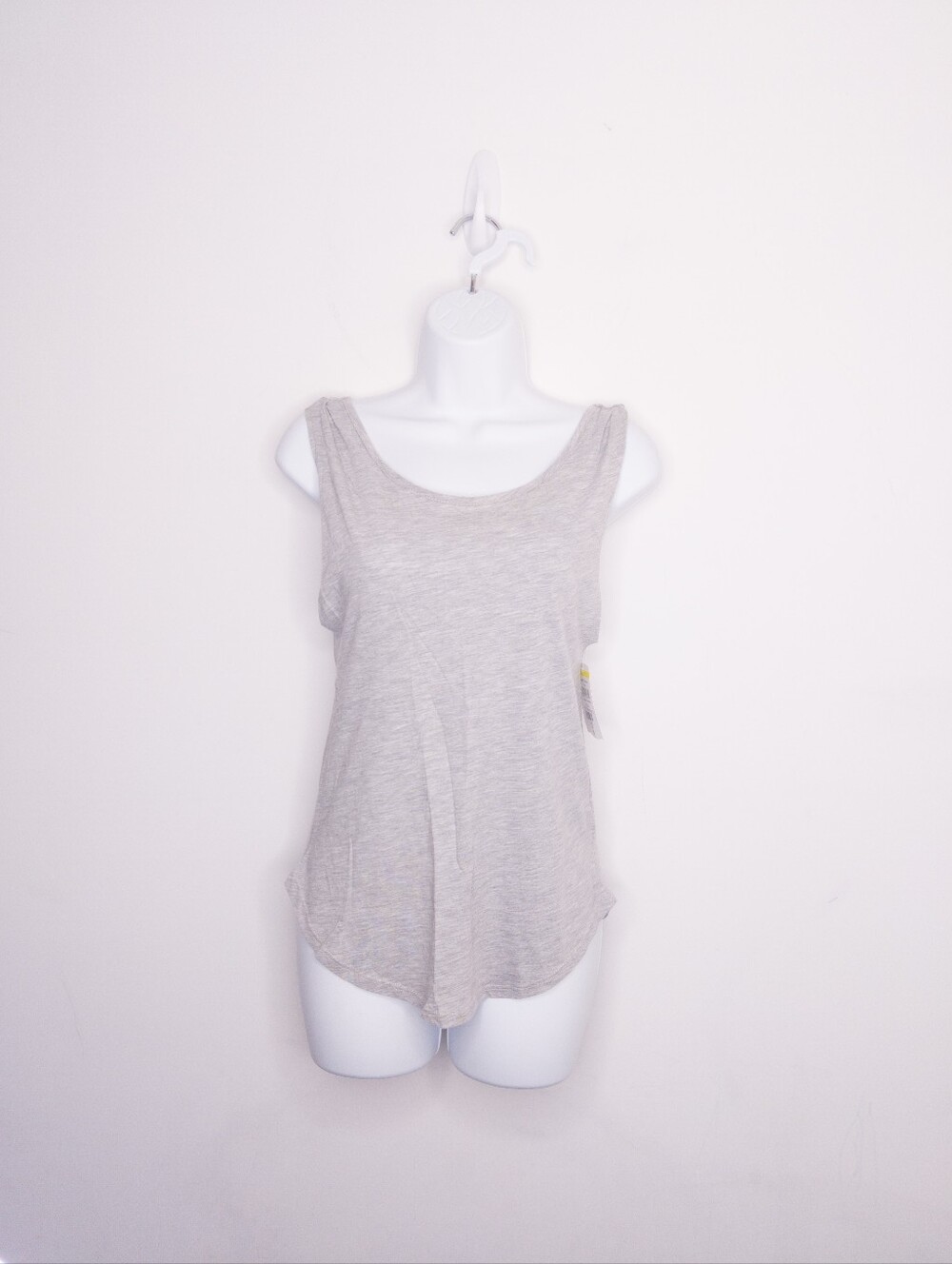 Melrose And Market Twist Strap Tank Top Women's XXS Gray Shirt